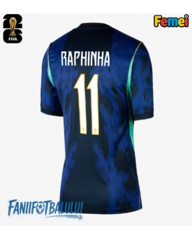 Brazilia Raphinha Belloli #11 Echipament de Fotbal Replică Mondial 2026 Femei Deplasare